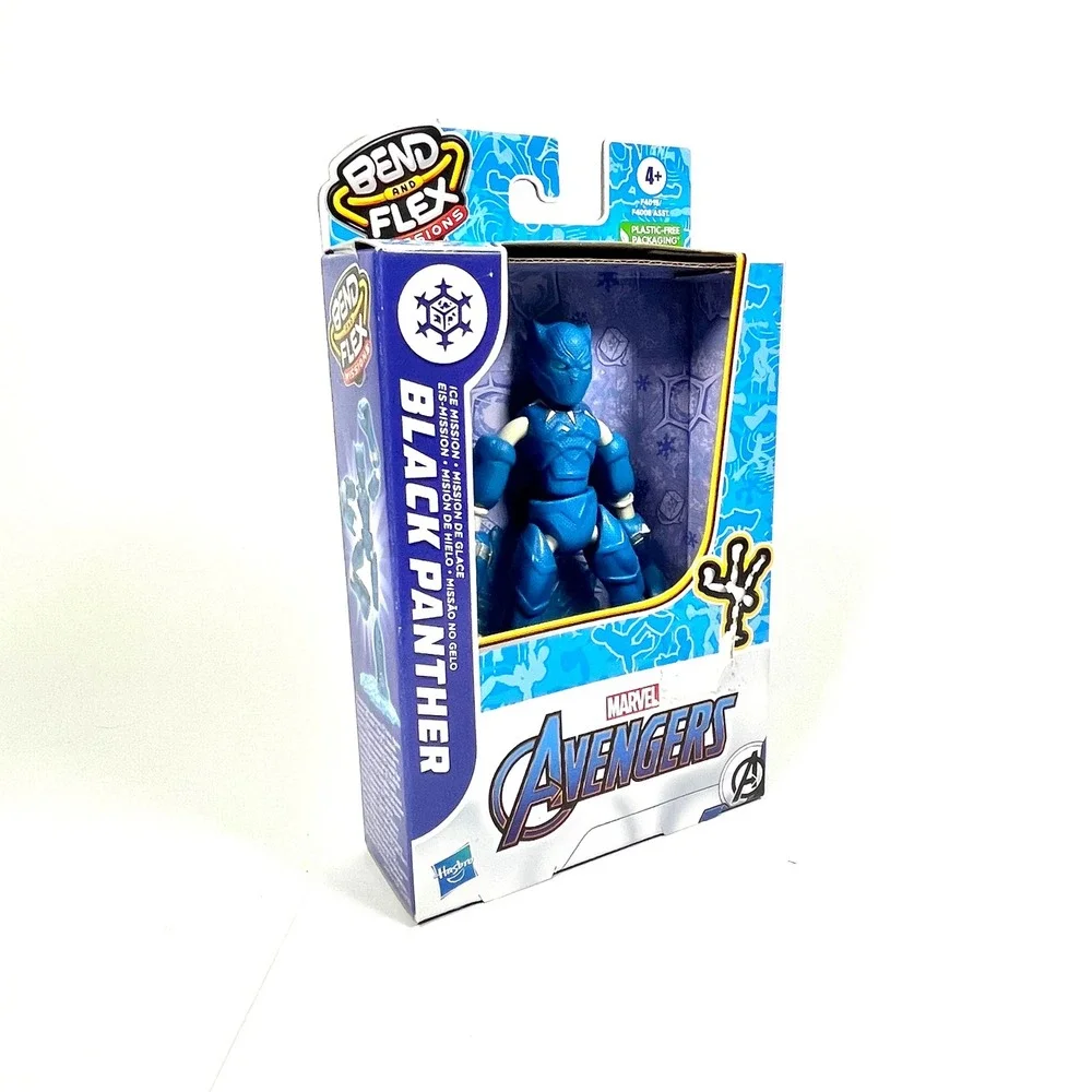 Marvel Avengers Bend and Flex Missions Black Panther Ice Mission Hasbro NIB